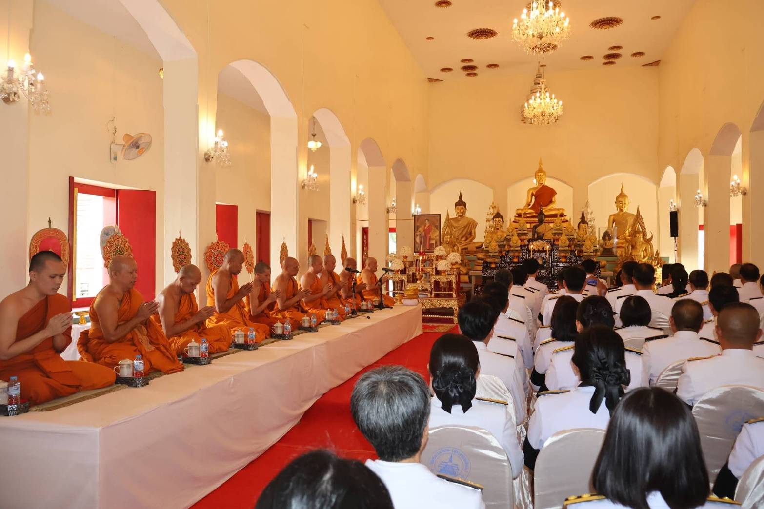 title - ส.ป.ก.ยโสธร ร่วมพิธีบำเพ็ญกุศล เพื่ออุทิศถวายพระราชกุศล แด่สมเด็จพระนางเจ้าสิริกิติ์ พระบรมราชินีนาถ พระบรมราชชนนีพันปีหลวง  เมื่อเสด็จสวรรคต ครบปัญญาสมวาร (ครบ 50 วัน)